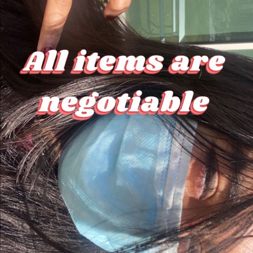 All items are negotiable